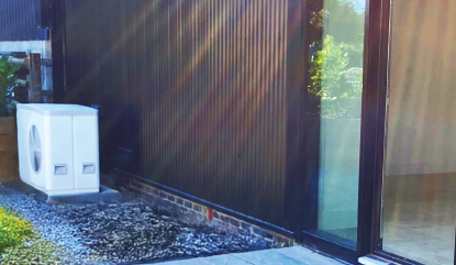 Heat pump at a barn conversion